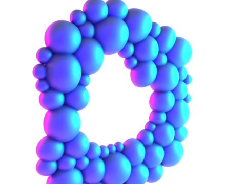 Jouet de décoration de miroir mural de bulles modernes d'impression 3D Modèle 3D