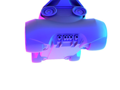 3D Printing Futuristic Smart RC Car Kit Body Shell Chassis toy Model 3D