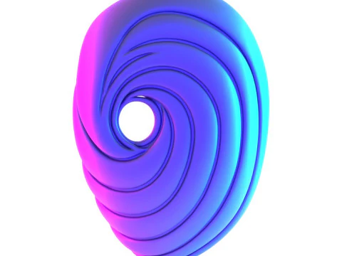 3D Printing Obito Tobi Uchiha Orange Swirl Mask Naruto Shippuden Akatsuki Sharingan Rinnegan toy 3D Model