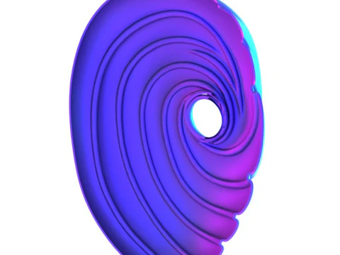 3D Printing Obito Tobi Uchiha Orange Swirl Mask Naruto Shippuden Akatsuki Sharingan Rinnegan toy 3D Model