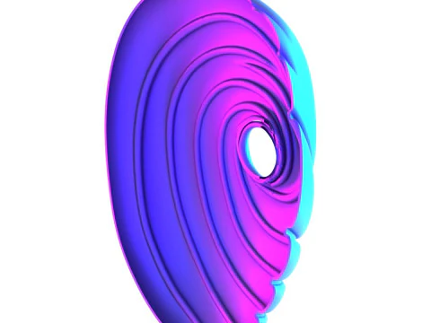 3D Printing Obito Tobi Uchiha Orange Swirl Mask Naruto Shippuden Akatsuki Sharingan Rinnegan toy 3D Model