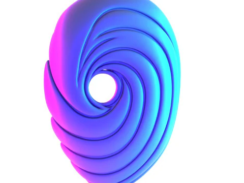 3D Printing Obito Tobi Uchiha Orange Swirl Mask Naruto Shippuden Akatsuki Sharingan Rinnegan toy 3D Model