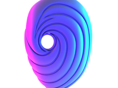 3D Printing Obito Tobi Uchiha Orange Swirl Mask Naruto Shippuden Akatsuki Sharingan Rinnegan toy 3Dモデル