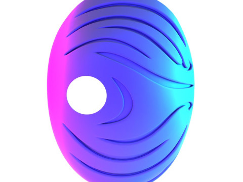 3D打印带土飞宇智波虎条纹面具火影忍者疾风传晓写轮眼轮回眼玩具 3D 模型