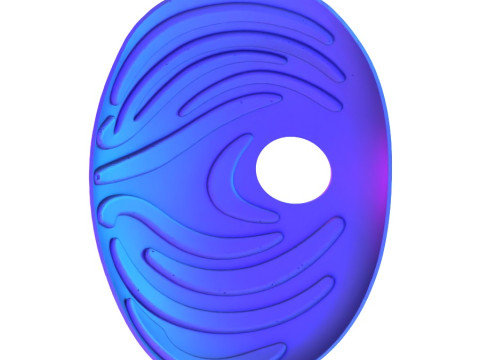 3D打印带土飞宇智波虎条纹面具火影忍者疾风传晓写轮眼轮回眼玩具 3D 模型