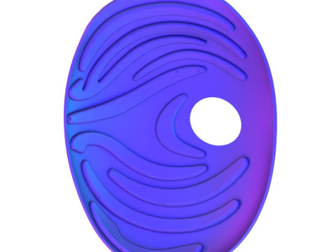 3D打印带土飞宇智波虎条纹面具火影忍者疾风传晓写轮眼轮回眼玩具 3D 模型