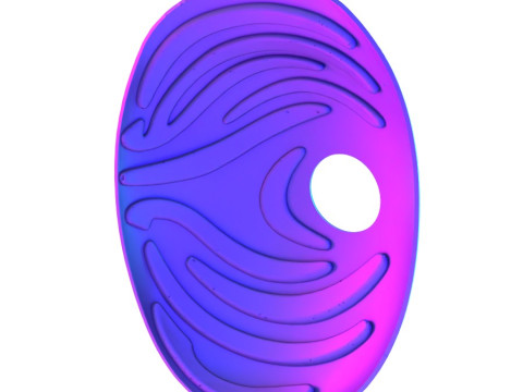 3D打印带土飞宇智波虎条纹面具火影忍者疾风传晓写轮眼轮回眼玩具 3D 模型