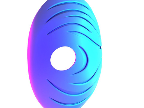 3D打印带土飞宇智波虎条纹面具火影忍者疾风传晓写轮眼轮回眼玩具 3D 模型