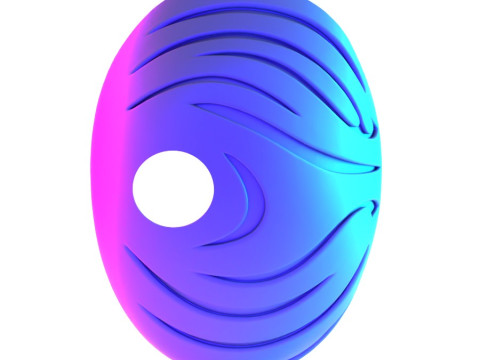 3D打印带土飞宇智波虎条纹面具火影忍者疾风传晓写轮眼轮回眼玩具 3D 模型