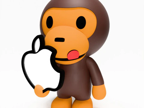 3D Printing Bape Milo Apple toy 3D Model