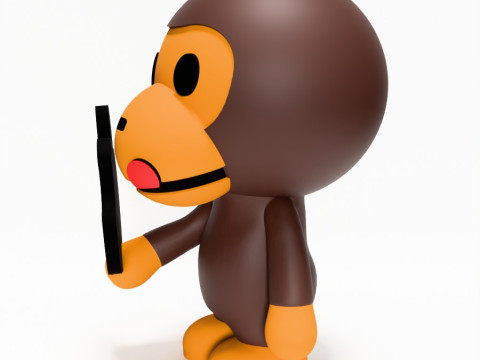 3D Printing Bape Milo Apple toy Modello 3D