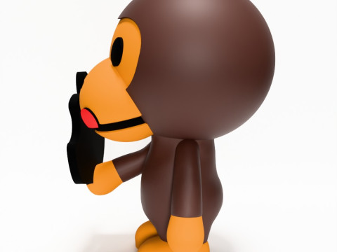 3D Printing Bape Milo Apple toy Modello 3D
