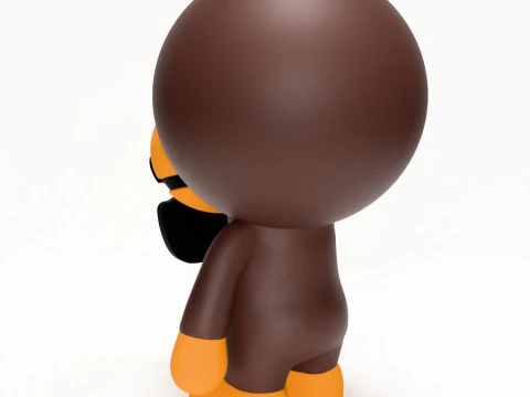 3D Printing Bape Milo Apple toy 3D Model