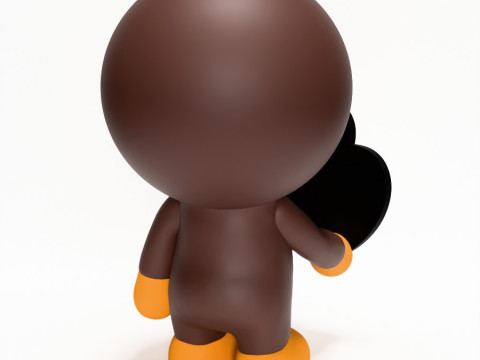 3D Printing Bape Milo Apple toy Modello 3D