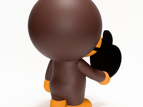 3D Printing Bape Milo Apple toy Modello 3D