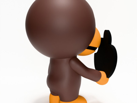 3D Printing Bape Milo Apple toy Modello 3D