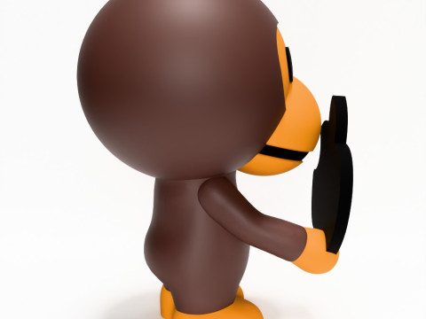 3D Printing Bape Milo Apple toy Modello 3D