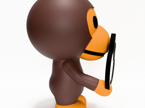 3D Printing Bape Milo Apple toy Modello 3D
