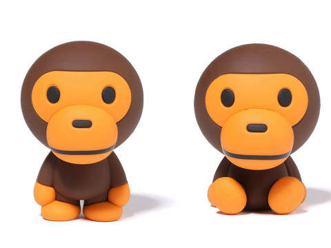 3D Printing Bape Milo and Bape Milo Seated toy 3D Modell