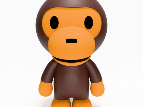 3D Printing Bape Milo and Bape Milo Seated toy Modelo 3D