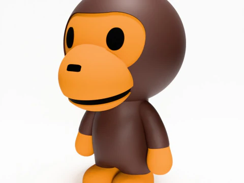 3D Printing Bape Milo and Bape Milo Seated toy 3D Model