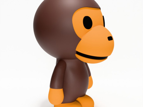 3D Printing Bape Milo and Bape Milo Seated toy Modelo 3D