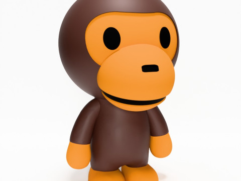 3D Printing Bape Milo and Bape Milo Seated toy Modelo 3D