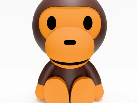 3D Printing Bape Milo and Bape Milo Seated toy 3D Model