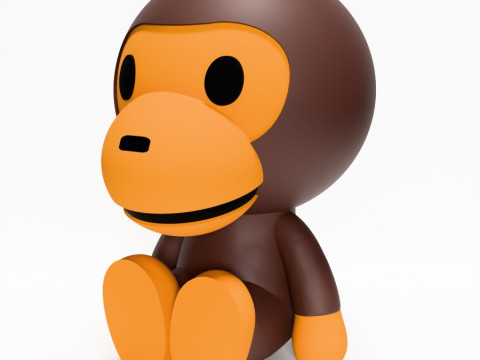 3D Printing Bape Milo and Bape Milo Seated toy Modelo 3D