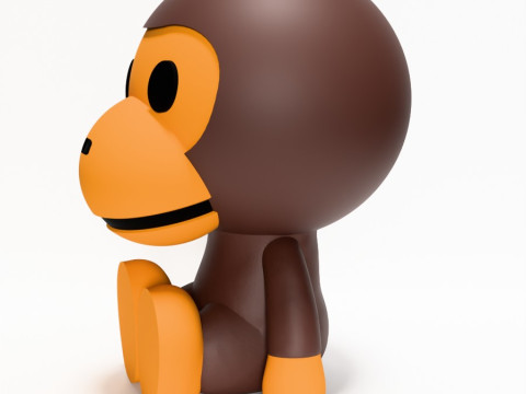 3D Printing Bape Milo and Bape Milo Seated toy Modelo 3D