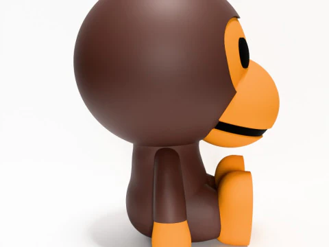 3D Printing Bape Milo and Bape Milo Seated toy 3D Model