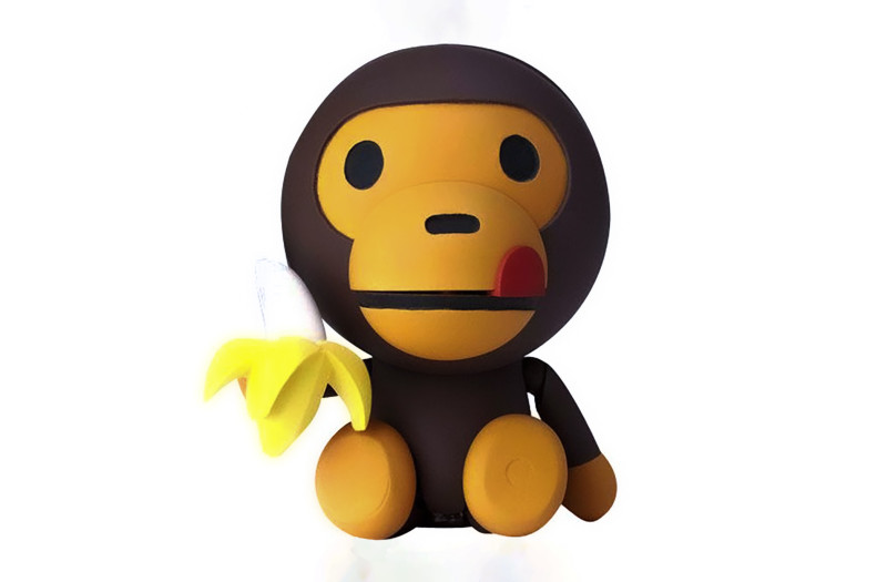 3D Printing Bape Milo Banana toy 3D Model .c4d .max .obj .3ds .fbx .stl .blend 