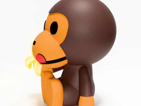 3D Printing Bape Milo Banana toy 3D Model