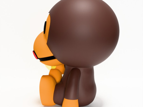 3D Printing Bape Milo Banana toy 3D Model