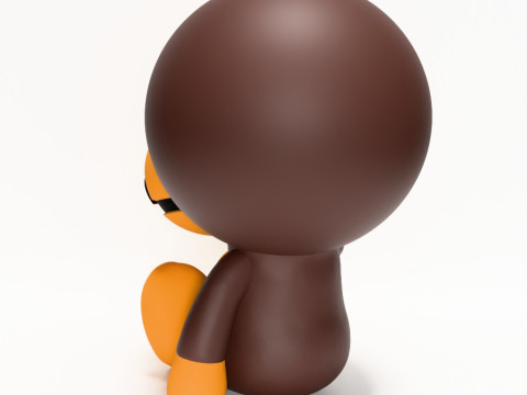 3D Printing Bape Milo Banana toy 3D Model