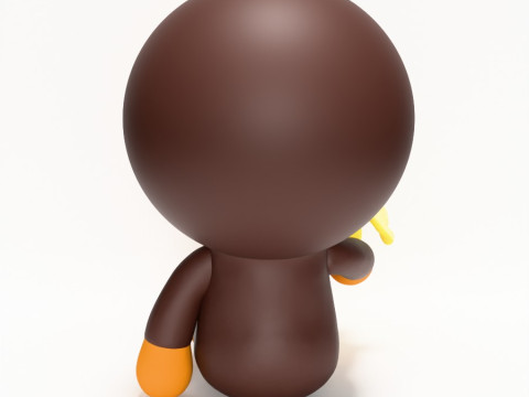 3D Printing Bape Milo Banana toy 3D Model