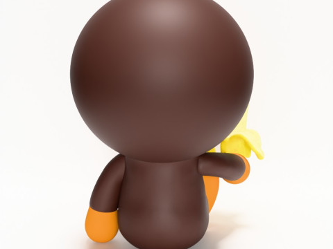 3D Printing Bape Milo Banana toy 3D Model
