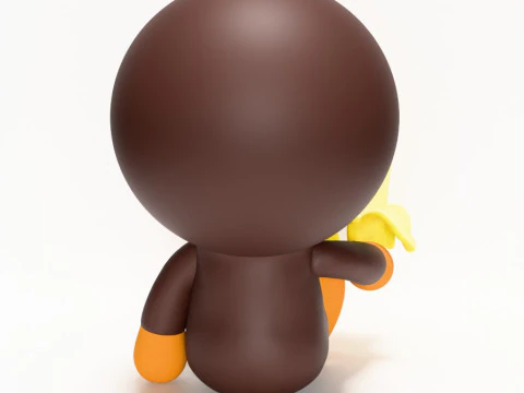 3D Printing Bape Milo Banana toy 3D Model