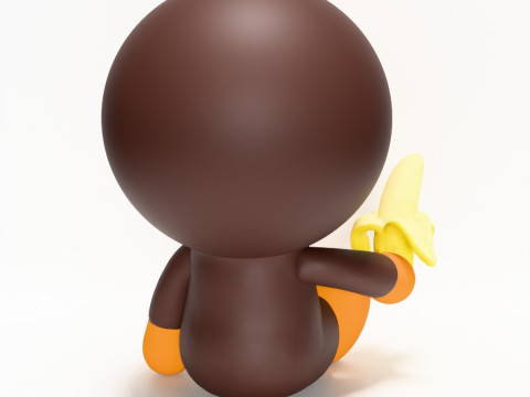 3D Printing Bape Milo Banana toy 3D Model