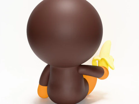 3D Printing Bape Milo Banana toy 3D Model
