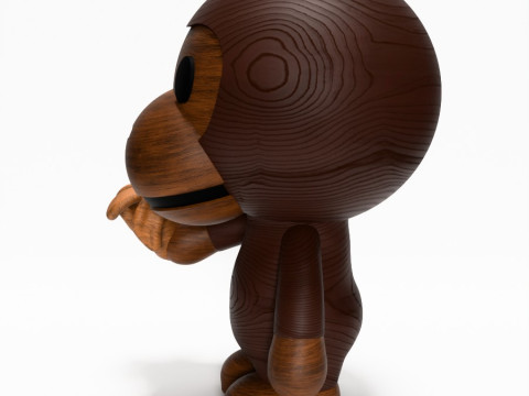 3D 프린팅 Bape Milo 바나나 나무 장난감 3D 모델