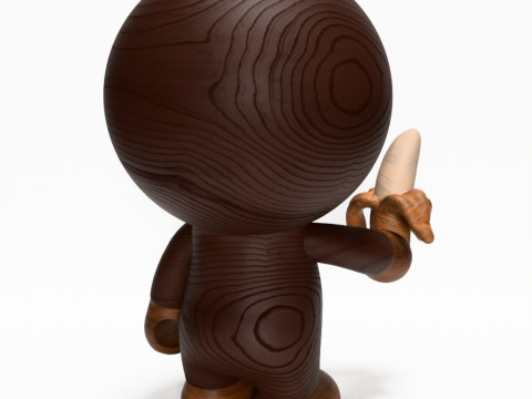 3D 프린팅 Bape Milo 바나나 나무 장난감 3D 모델