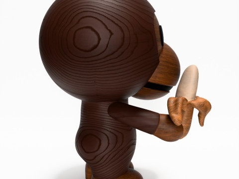 3D 프린팅 Bape Milo 바나나 나무 장난감 3D 모델