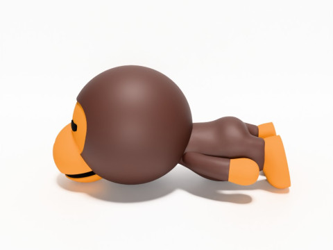 3D Printing Bape Milo Sleep 1 toy Modelo 3D