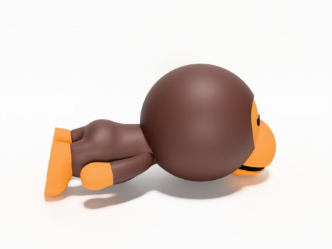 3D Printing Bape Milo Sleep 1 toy Modelo 3D
