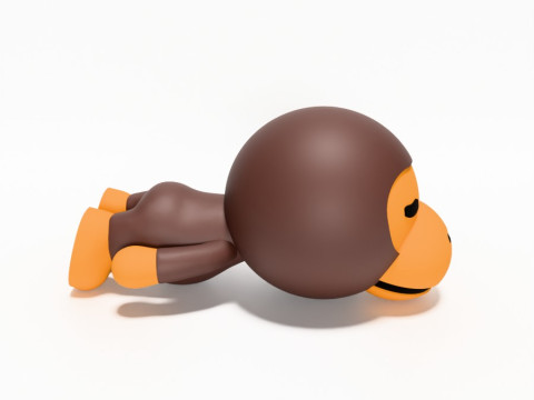 3D Printing Bape Milo Sleep 1 toy Modelo 3D