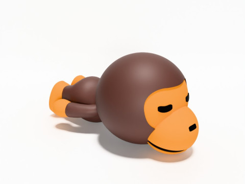 3D Printing Bape Milo Sleep 1 toy Modelo 3D