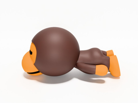 3D Printing Bape Milo Sleep 1 toy Modelo 3D