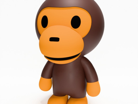3D-Druck Bape Milo Spielzeug 3D Modell