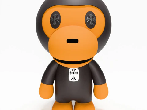 3D Printing Bape Milo Chrome Hearts toy 3D Model